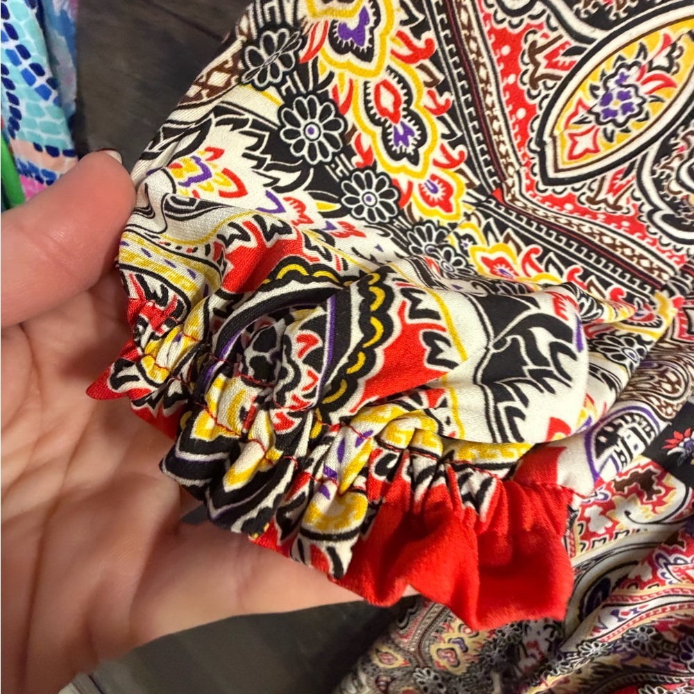 Boston Proper Multicolor Paisley Long Sleeve Dress - Picture 3 of 8